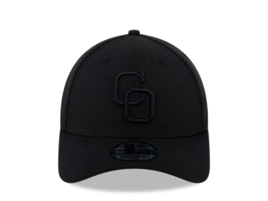 Yaquis de Obregon New Era 39THIRTY 3930 Flexfit Cap Hat All Black Crown/Visor Black Logo