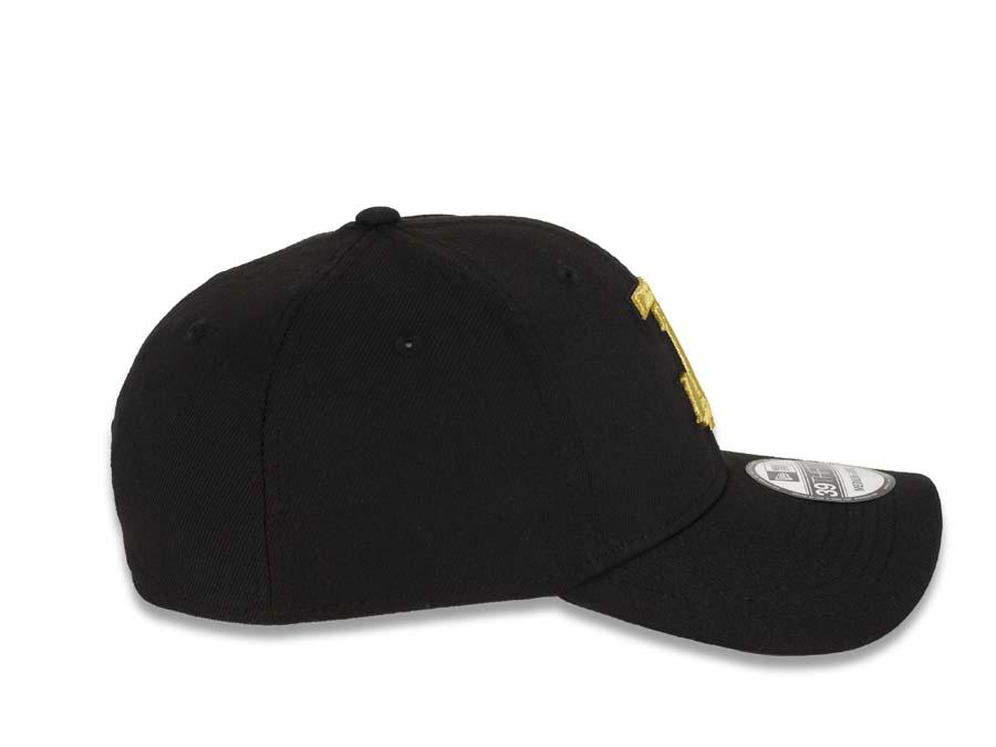 Toros de Tijuana New Era LMB 39THIRTY 3930 Flexfit Cap Hat Black Crown/Visor Metallic Gold Logo