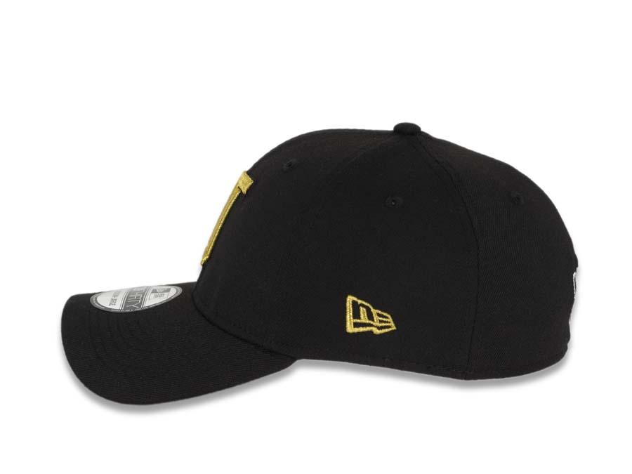 Toros de Tijuana New Era LMB 39THIRTY 3930 Flexfit Cap Hat Black Crown/Visor Metallic Gold Logo