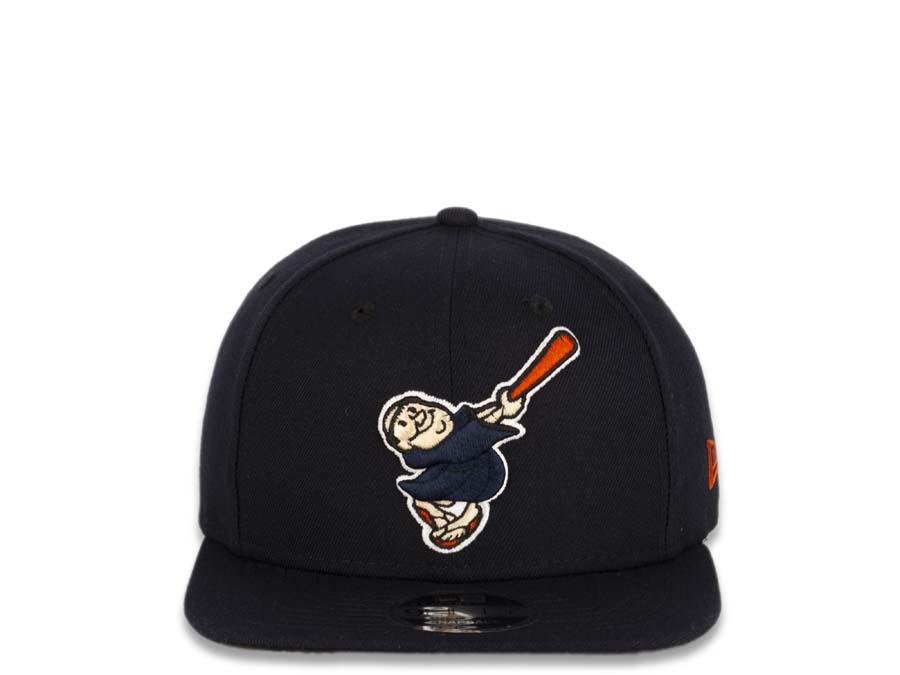 San Diego Padres New Era MLB 9FIFTY 950 Original Fit Snapback Cap Hat Navy Crown/Visor "Swinging Friar" Logo
