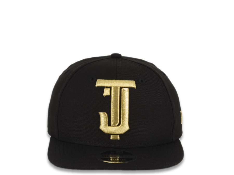 Tijuana Toros New Era Mexican Pacific League 9Fifty 950 Original Fit Snapback Cap Hat Black Crown/Visor Metallic Gold Logo