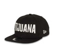 Tijuana Toros New Era Mexican Pacific League 9Fifty 950 Original Fit Snapback Cap Hat Black Crown/Visor White "TIJUANA" Text Logo
