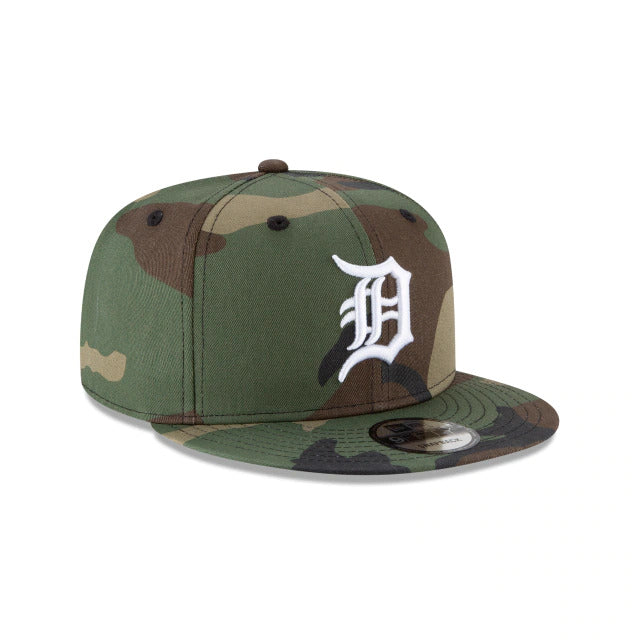 Detroit Tigers New Era MLB 9FIFTY 950 Snapback Cap Hat Camo Crown/Visor White Logo