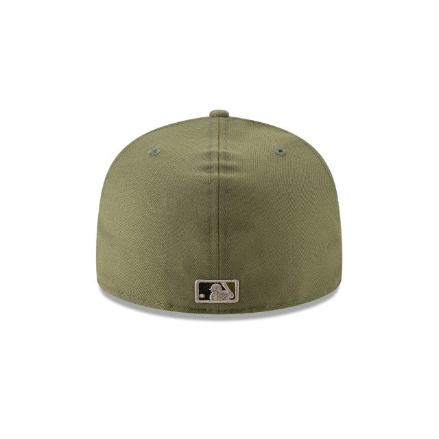 Detroit Tigers New Era MLB 59FIFTY 5950 Fitted Cap Hat New Olive Green Crown/Visor Trim Camo Logo