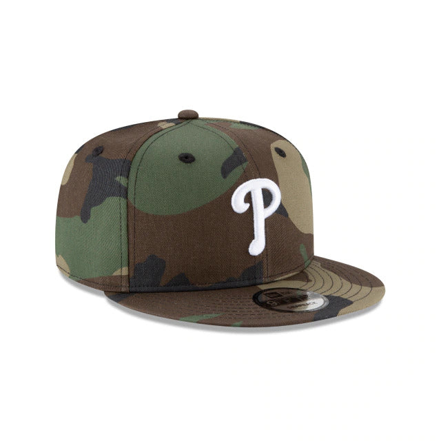 Philadelphia Phillies New Era MLB 9FIFTY 950 Snapback Cap Hat Camo Crown/Visor White Logo