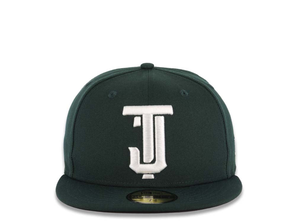 Toros de Tijuana New Era Mexican Baseball League LMB 59FIFTY 5950 Fitted Cap Hat Dark Green Crown/Visor White Logo