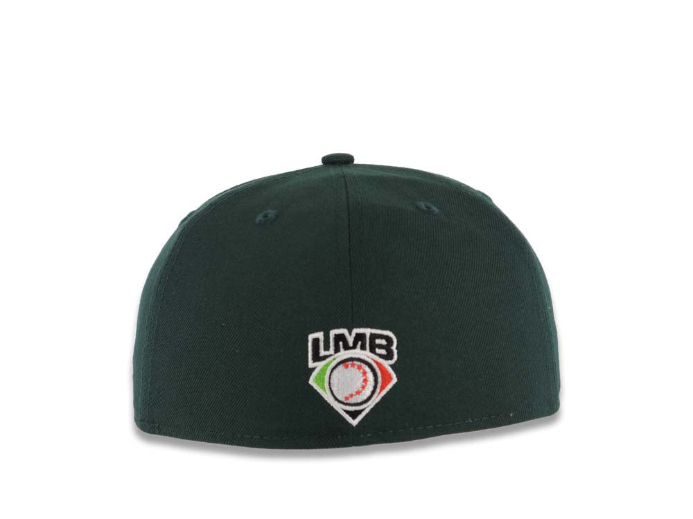 Toros de Tijuana New Era Mexican Baseball League LMB 59FIFTY 5950 Fitted Cap Hat Dark Green Crown/Visor White Logo