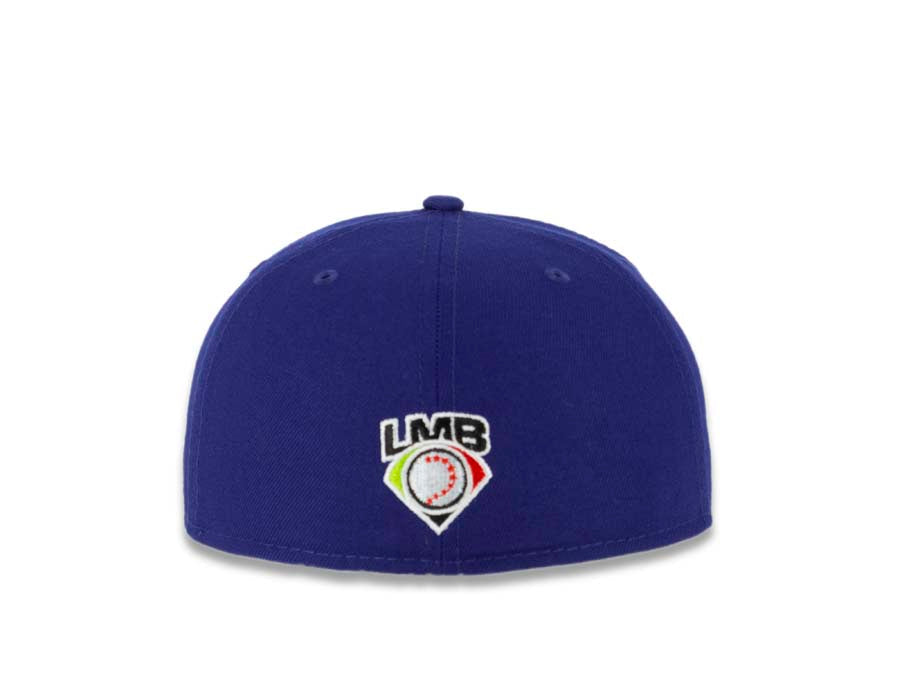 Diablos Rojos del México New Era Mexican Baseball League LMB 59FIFTY 5950 Fitted Cap Hat Royal Blue Crown/Visor White Logo
