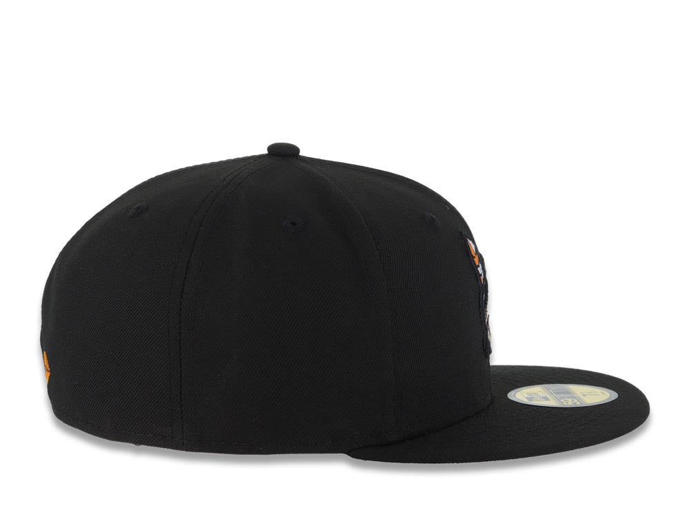 Yaquis de Obregón New Era Mexican Pacific League LMP 59FIFTY 5950 Fitted Cap Hat Black Crown/Visor Team Color “Indian Head” Logo