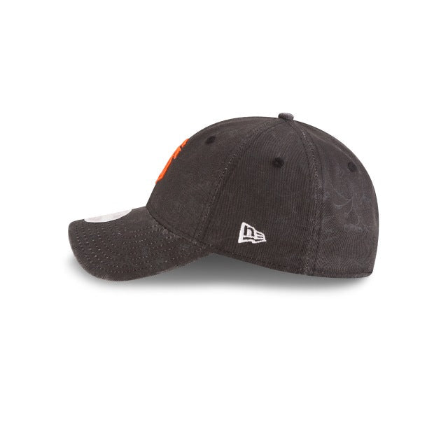 San Francisco Giants New Era MLB 9TWENTY 920 Adjustable Cap Hat Black Crown/Visor Orange Logo (Floral)
