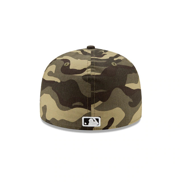 San Diego Padres New Era MLB 59FIFTY 5950 Fitted Cap Hat Camo Crown/Visor White/Black Logo (Armed Forces Day 2020)