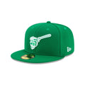 San Diego Padres New Era MLB 59FIFTY 5950 Fitted Cap Hat Green Crown/Visor White/Green "Swinging Friar" Logo