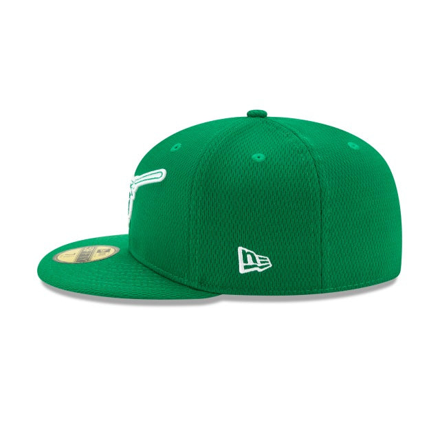 San Diego Padres New Era MLB 59FIFTY 5950 Fitted Cap Hat Green Crown/Visor White/Green "Swinging Friar" Logo