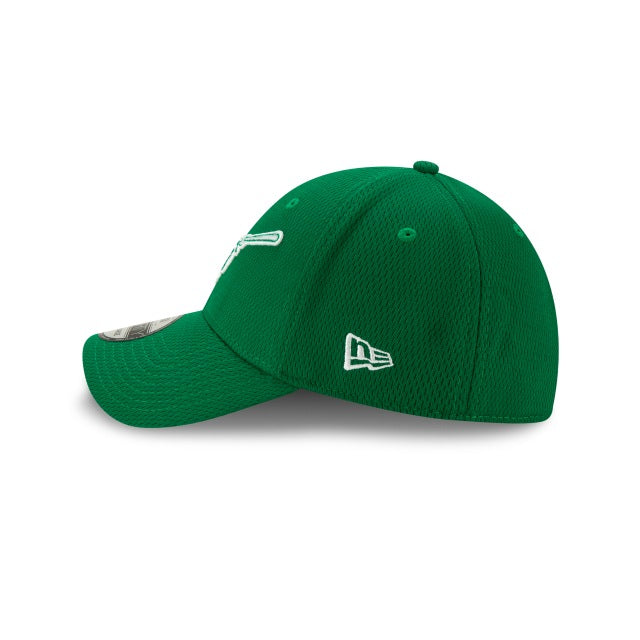 San Diego Padres New Era MLB 39THIRTY 3930 Flexfit Cap Hat Green Crown/Visor White/Green Friar Logo with SD Side Patch