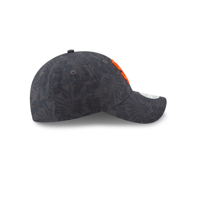 San Francisco Giants New Era 9TWENTY 920 Adjustable Floral Burst Cap Hat Black Crown/Visor Team Color Logo
