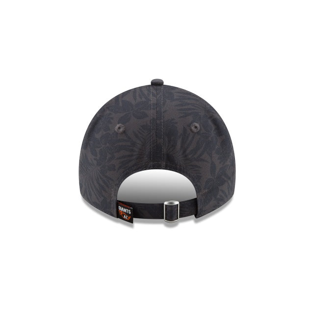 San Francisco Giants New Era 9TWENTY 920 Adjustable Floral Burst Cap Hat Black Crown/Visor Team Color Logo