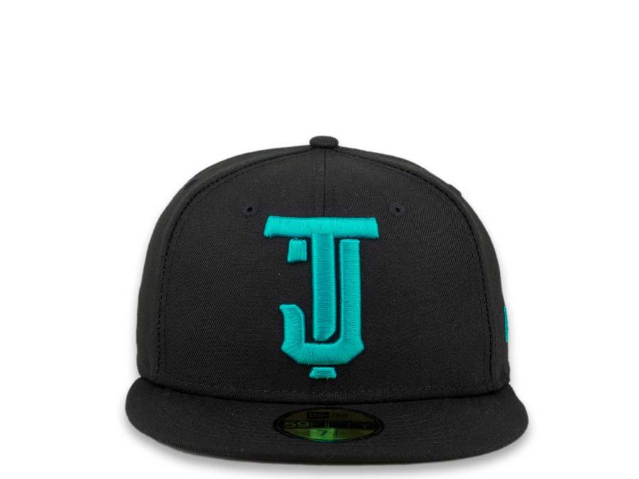 Tijuana Toros New Era Mexican Baseball League 59Fifty 5950 Fitted Cap Hat Black Crown Aqua Logo Black UV