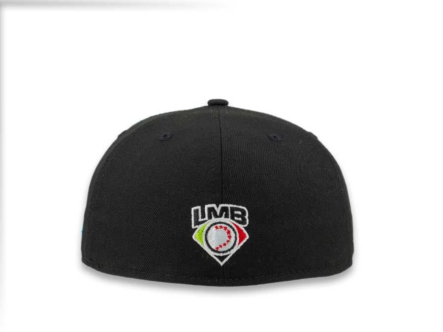 Tijuana Toros New Era Mexican Baseball League 59Fifty 5950 Fitted Cap Hat Black Crown Aqua Logo Black UV