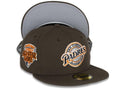 San Diego Padres New Era MLB 59FIFTY 5950 Fitted Cap Hat Brown Crown/Visor Brown/White/Orange Baseball Club Retro Logo 1992 All-Star Game Side Patch