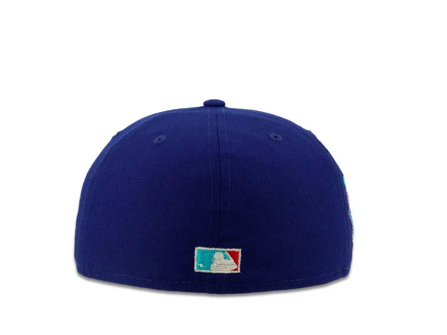 San Diego Padres New Era MLB 59Fifty 5950 Fitted Cap Hat Dark Royal Crown Flame Red/Blue Logo 2016 All-Star Game Side Patch Blue UV
