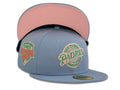 San Diego Padres New Era MLB 59Fifty 5950 Fitted Cap Hat Sky Blue Crown Pink/Aqua Baseball Club Retro Logo 1992 All-Star Game Side Patch