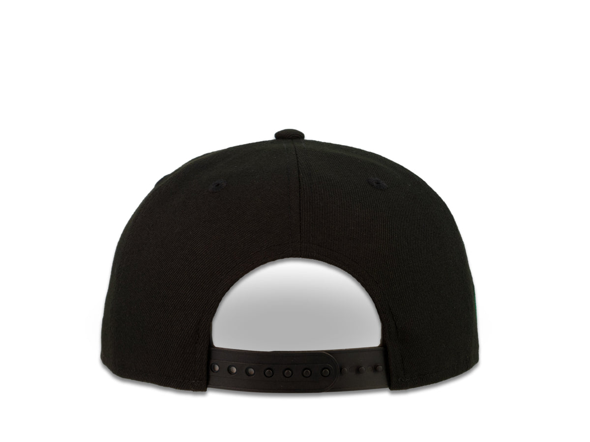 San Diego Padres New Era MLB 9Fifty 950 Snapback Cap Hat Black Crown White Logo with Rose Friar Side Patch Red UV