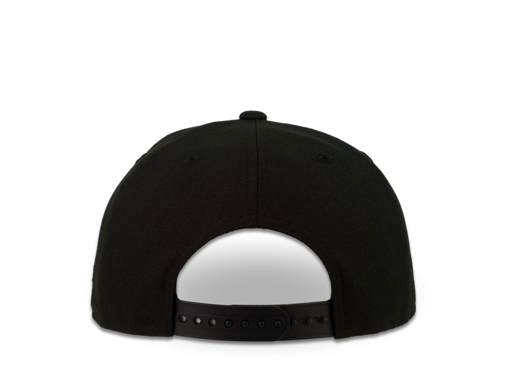 San Diego Padres New Era MLB 9Fifty 950 Snapback Cap Hat Black Crown White Logo with Rose Gray UV