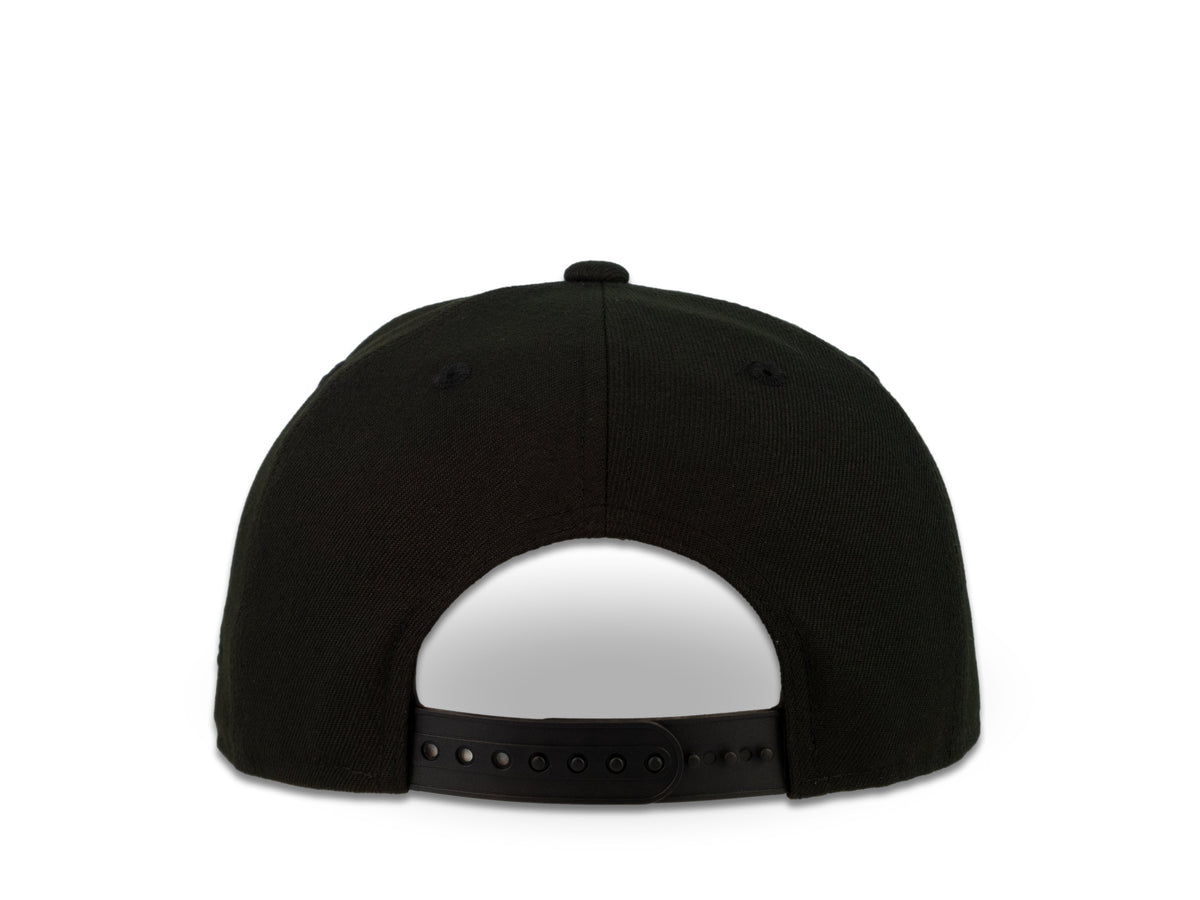 San Diego Padres New Era MLB 9Fifty 950 Snapback Cap Hat Black Crown White Logo with Rose Gray UV