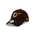 San Diego Padres New Era MLB 39THIRTY 3930 Flexfit Cap Hat Brown Crown/Visor Team Color Round Friar Logo