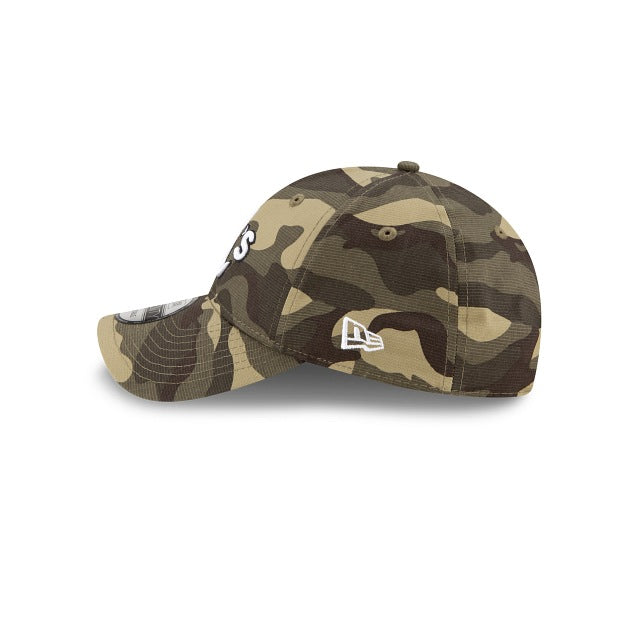 Oakland Athletics New Era MLB 9TWENTY 920 Adjustable Cap Hat Camo (Desert) Crown/Visor White/Black Logo (Armed Forces Day)