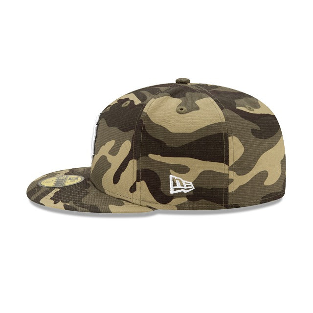 San Francisco Giants New Era MLB 59FIFTY 5950 Fitted Cap Hat Desert Camo Crown/Visor White/Black Logo (Armed Forces Day)