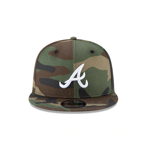 Atlanta Braves New Era MLB 9FIFTY 950 Snapback Cap Hat Camo Crown/Visor White Logo