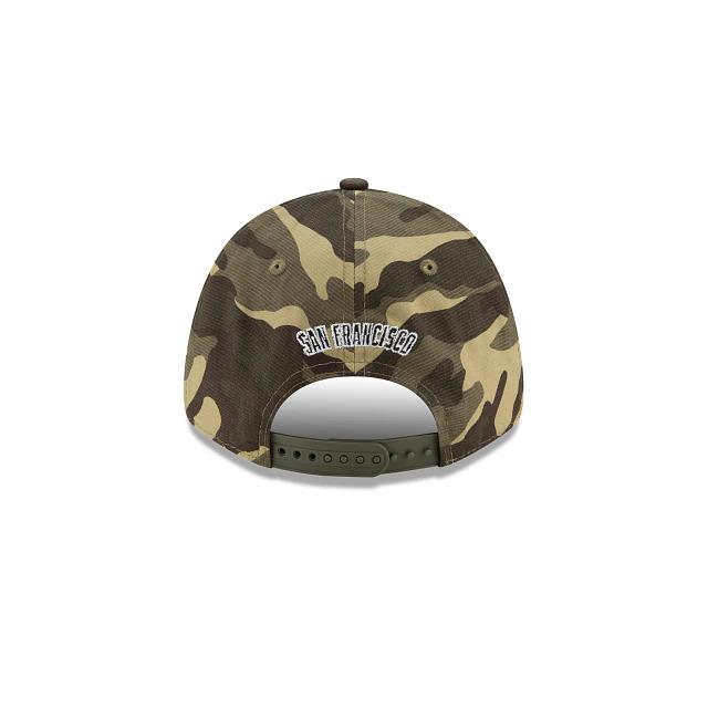 San Francisco Giants New Era 9FORTY 940 Adjustable Cap Hat Desert Camo Crown/Visor White/Black Logo (Armed Forces Day 2021)