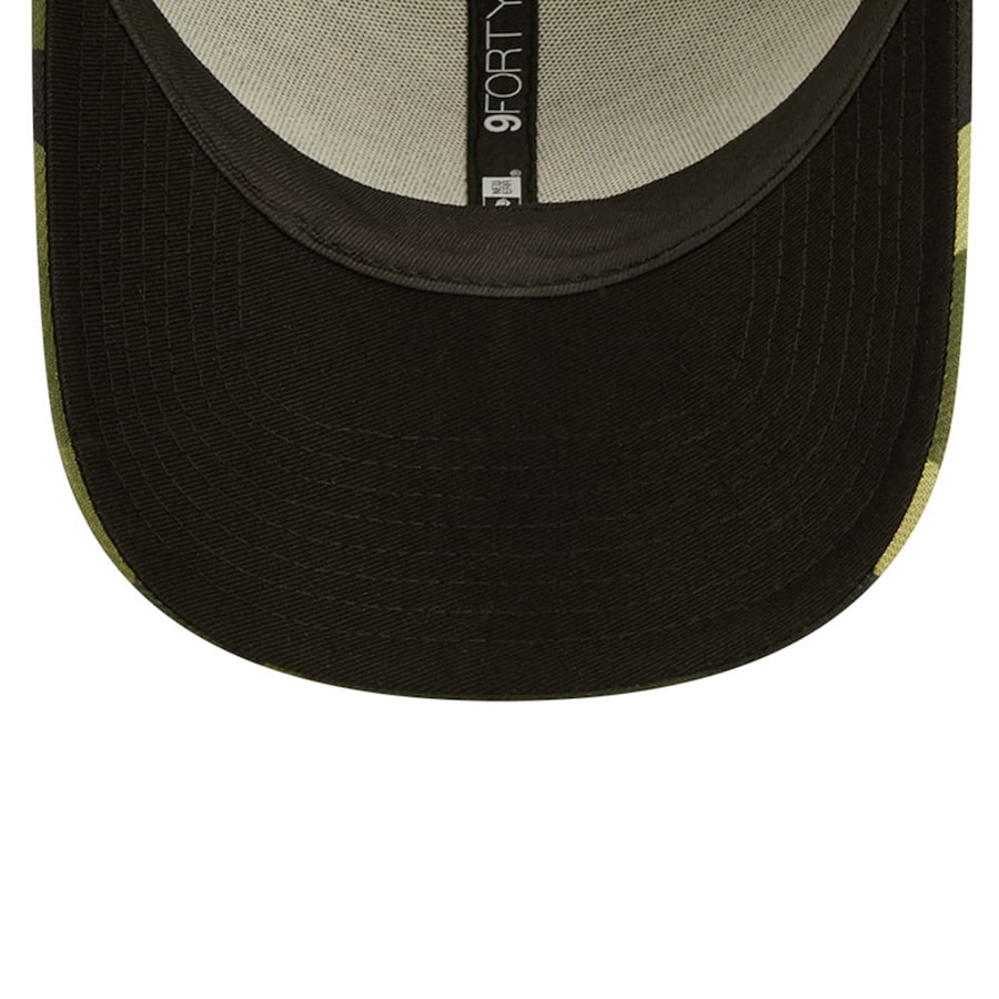 Houston Astros New Era MLB 9FORTY 940 Adjustable Cap Hat Camo Crown/Visor Camo Flag/Gold Logo (2022 Armed Forces Day)