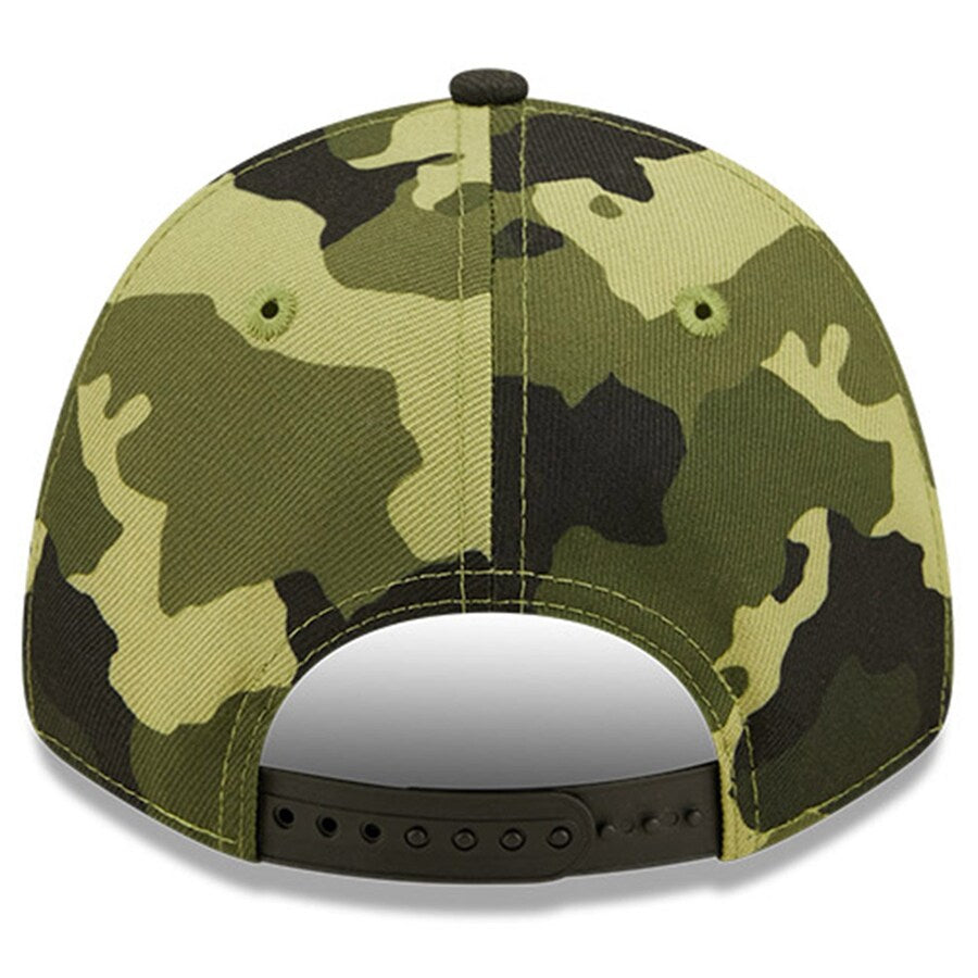 (Youth) San Diego Padres New Era MLB 9FORTY 940 Adjustable Kid Cap Hat Camo Crown/Visor Camo Logo (2022 Armed Forces Day)