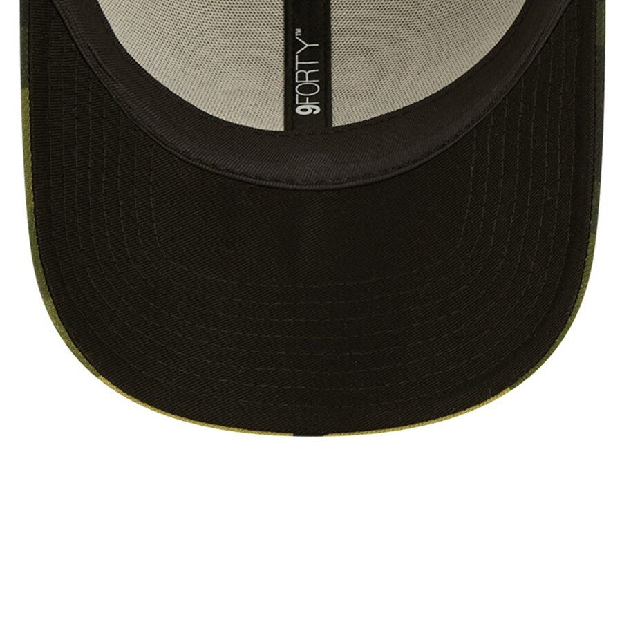 (Youth) San Diego Padres New Era MLB 9FORTY 940 Adjustable Kid Cap Hat Camo Crown/Visor Camo Logo (2022 Armed Forces Day)