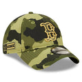 Boston Red Sox New Era MLB 9TWENTY 920 Adjustable Cap Hat Camo Crown/Visor Camo Logo (2022 Armed Forces Day)