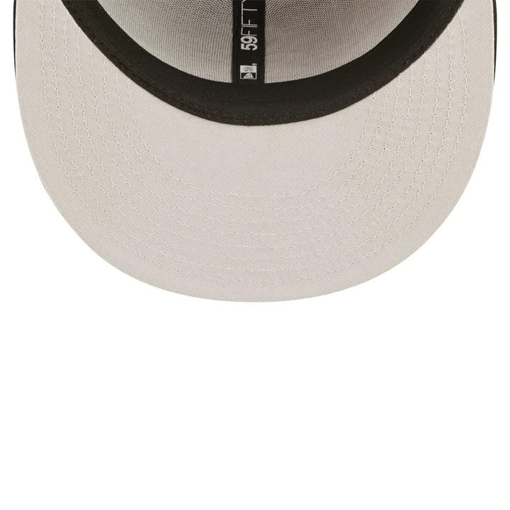 Chicago White Sox New Era MLB 59FIFTY 5950 Fitted Cap Hat Black Crown/Visor Team Color Logo with 3x Crown Rose (Crown Champs)