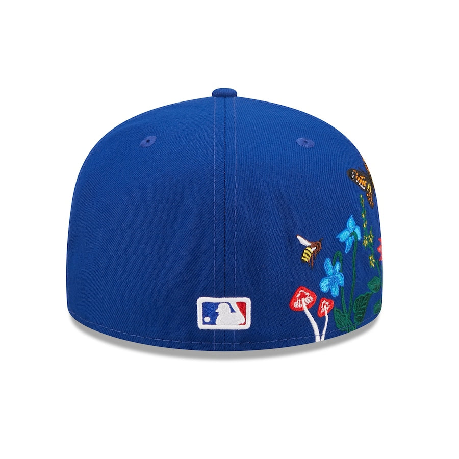 Chicago Cubs New Era MLB 59FIFTY 5950 Fitted Cap Hat Royal Blue Crown/Visor Team Color Logo (Blooming)