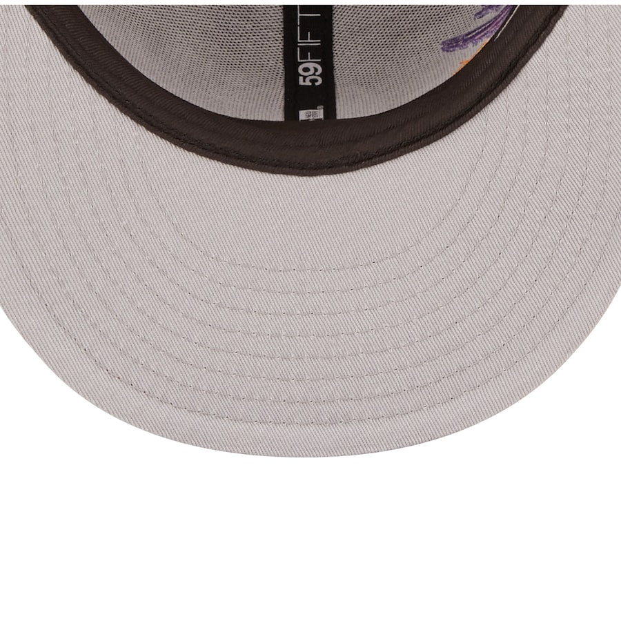 Philadelphia Phillies New Era MLB 59FIFTY 5950 Fitted Cap Hat Maroon Crown/Visor Team Color Retro Logo (Blooming)