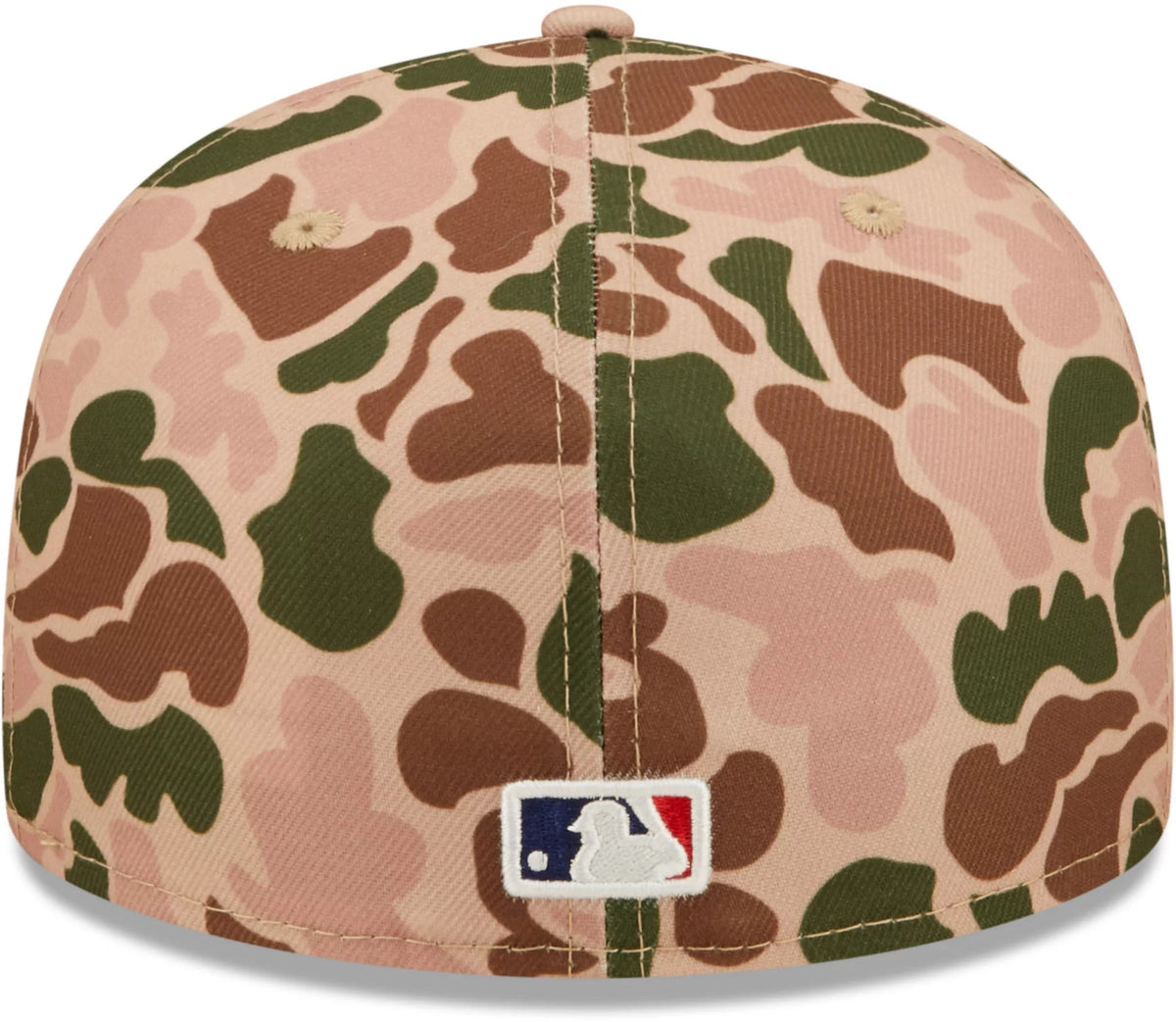 Houston Astros New Era MLB 59FIFTY 5950 Fitted Cap Hat Duck Camo Crown/Visor Team Color Logo 2017 World Series Side Patch Orange UV
