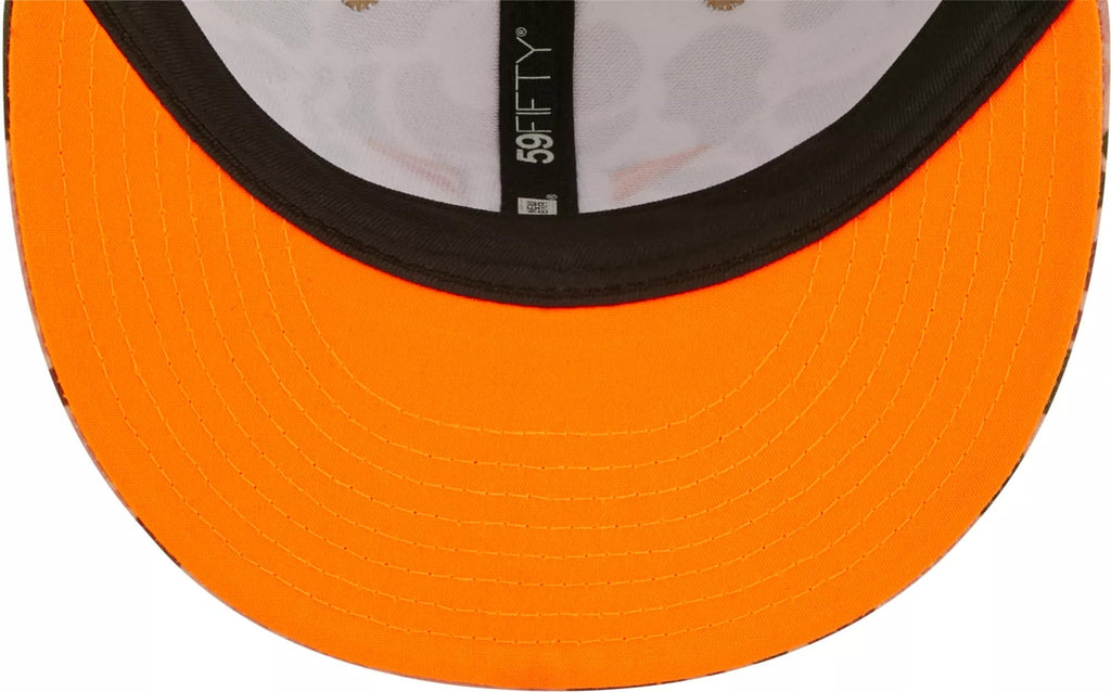 Houston Astros New Era MLB 59FIFTY 5950 Fitted Cap Hat Duck Camo Crown/Visor Team Color Logo 2017 World Series Side Patch Orange UV
