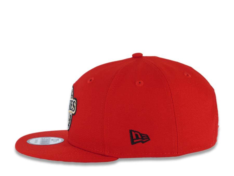 San Diego Padres New Era MLB 9FIFTY 950 Snapback Cap Hat Red Crown/Visor Black/Metallic Red Baseball Club Logo 1998 World Series Side Patch Cream UV