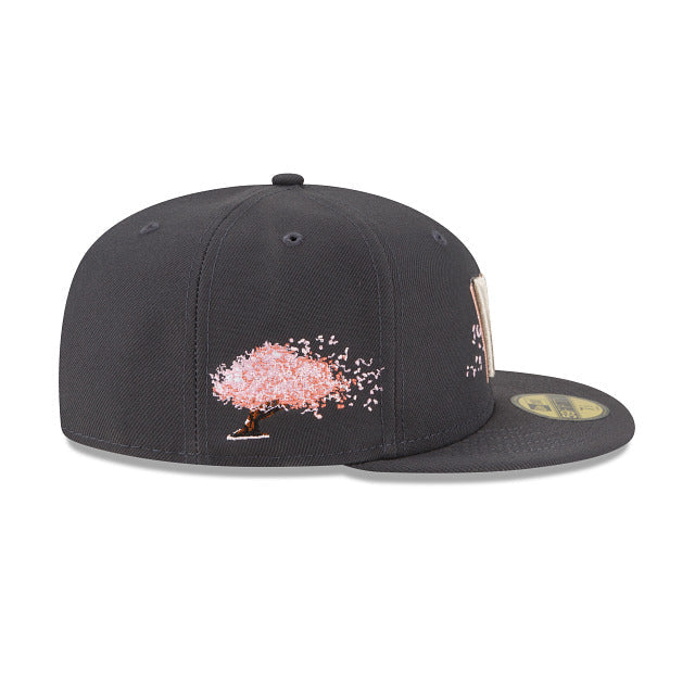 Washington Nationals New Era MLB 59FIFTY 5950 Fitted Cap Hat Dark Gray Crown/Visor Team Color Logo (City Connect)