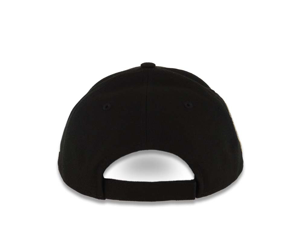 San Diego Padres New Era MLB 9FORTY 940 Adjustable Cap Hat Black Crown/Visor Maroon/Gold Swinging Friar Logo 25th Anniversary Side Patch Gray UV
