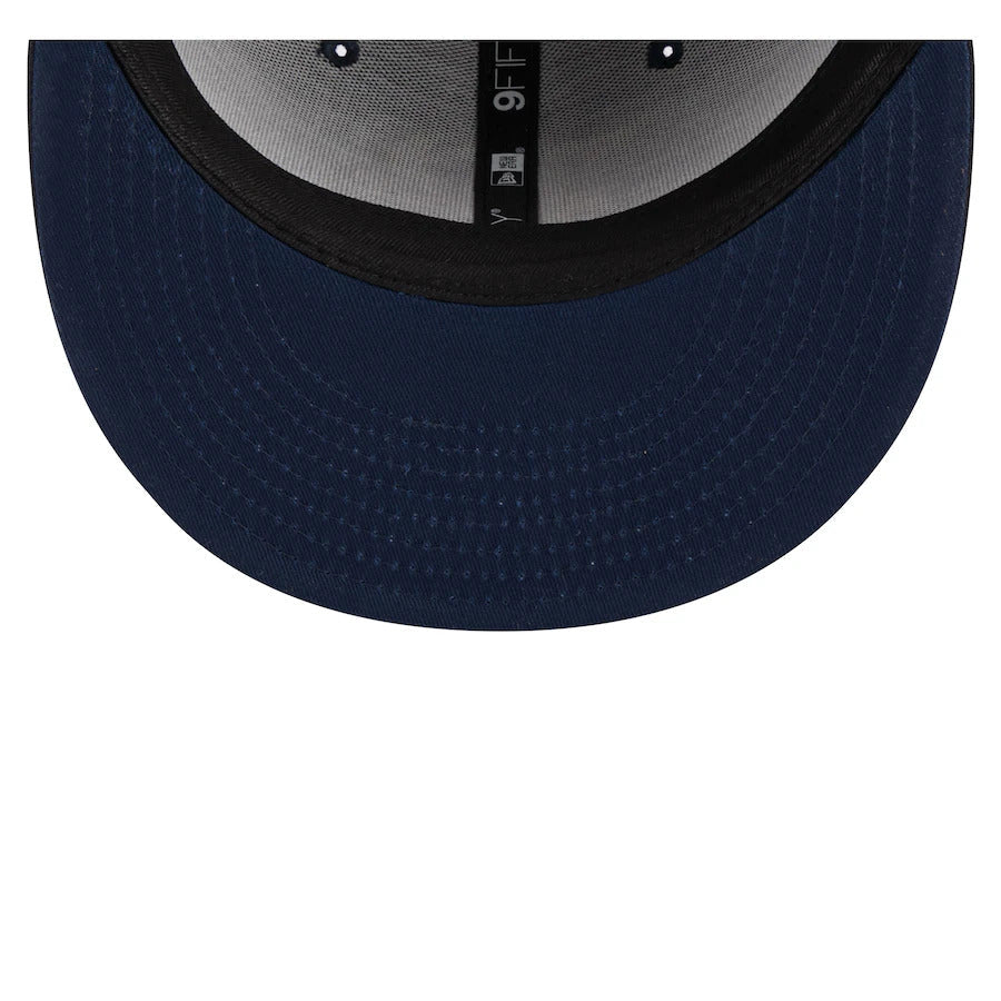 Texas RANGERS New Era 9FIFTY 950 Snapback Cap Hat Navy Crown/Visor White Logo (City Connect)