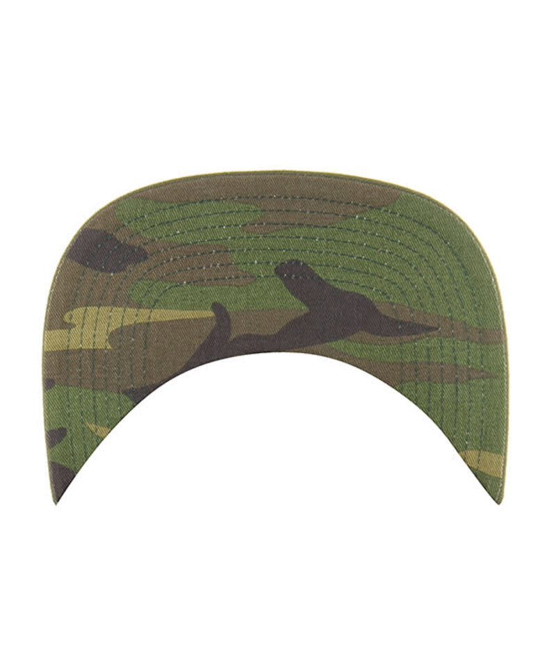 San Diego Padres '47 MLB Snapback Cap Hat Olive Green Crown/Visor Black Logo Camo UV