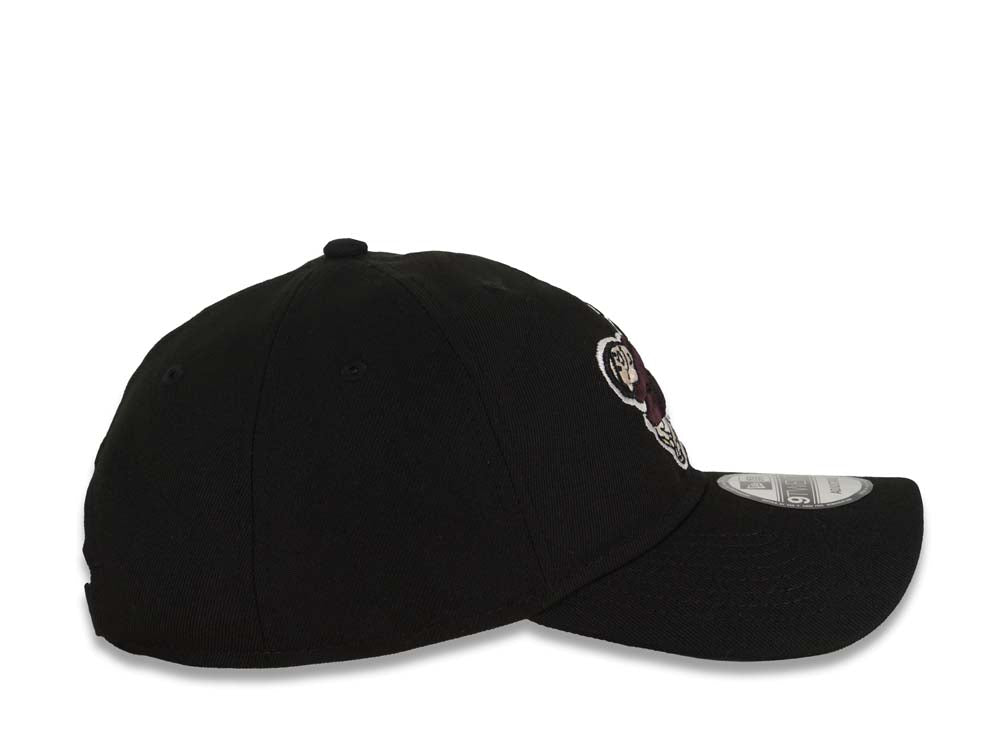 San Diego Padres New Era MLB 9TWENTY 920 Adjustable Cap Hat Black Crown/Visor Maroon/Yellow Swinging Friar Logo Black UV