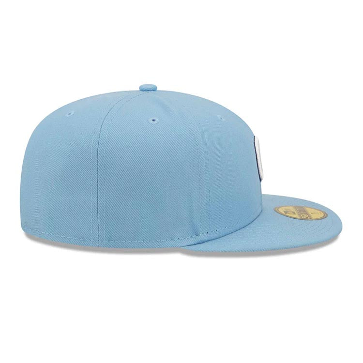 Chicago Cubs New Era MLB 59FIFTY 5950 Fitted Cap Hat Sky Blue Crown/Visor White/Red Logo Alternate City Connect
