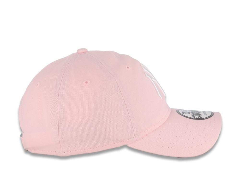 New York Yankees New Era MLB 9TWENTY 920 Adjustable Cap Hat Pink Crown/Visor White Logo Red Roses Gray UV